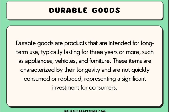durable goods definition and examples